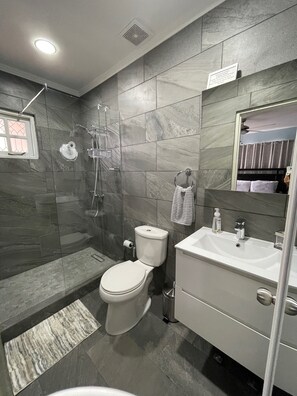 Shower, hair dryer, towels - Tropical Hideout (noord)