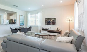 TV, video game console, ping pong