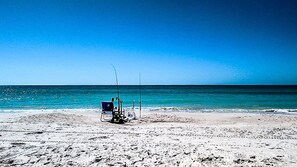 Beach nearby, beach umbrellas