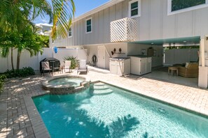 A heated pool