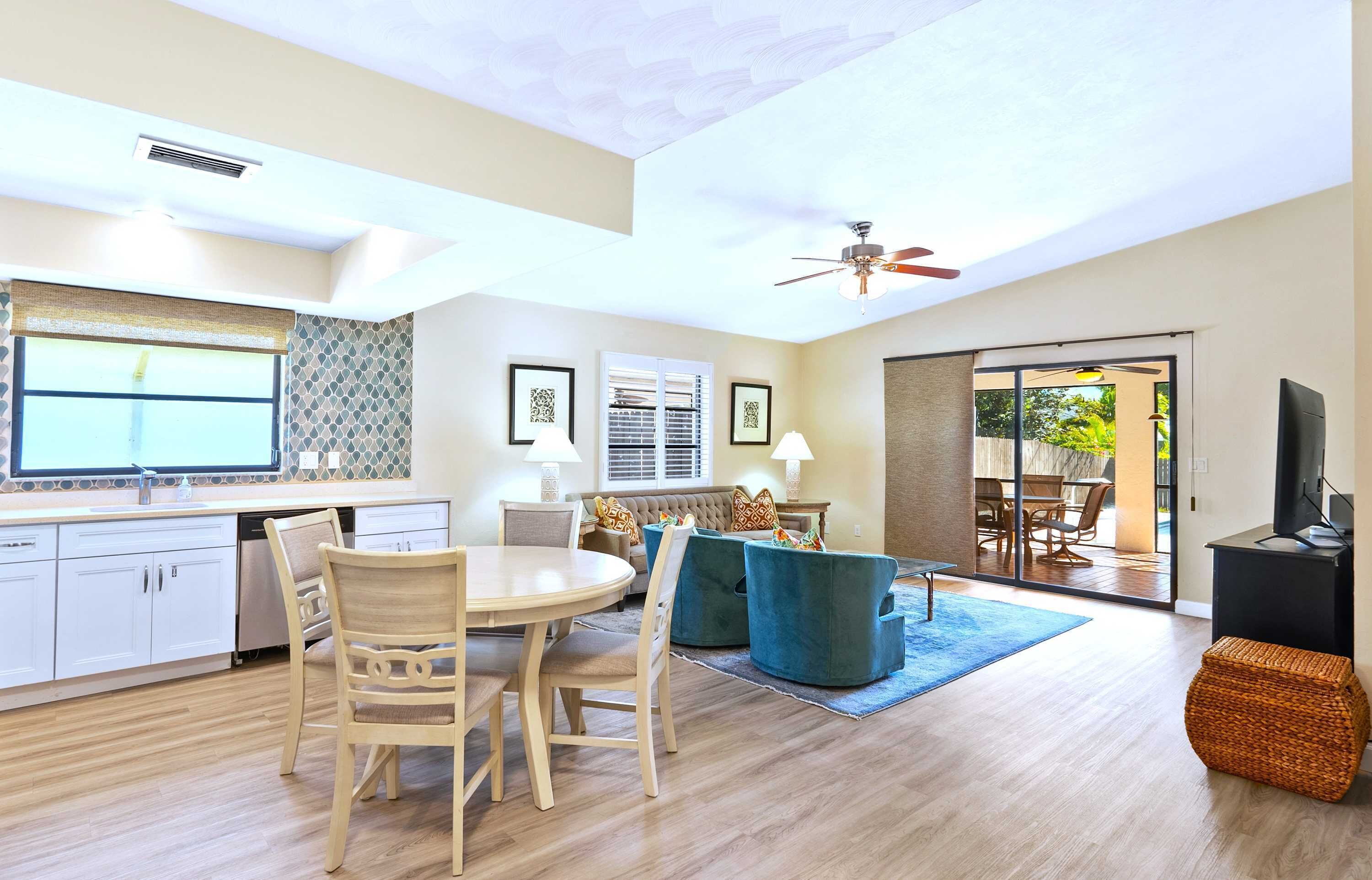 Comfortable dining area
