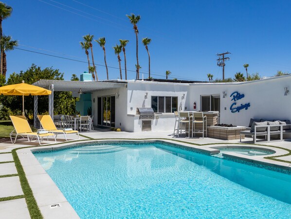 A heated pool