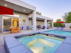 A heated pool