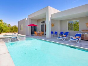 A heated pool