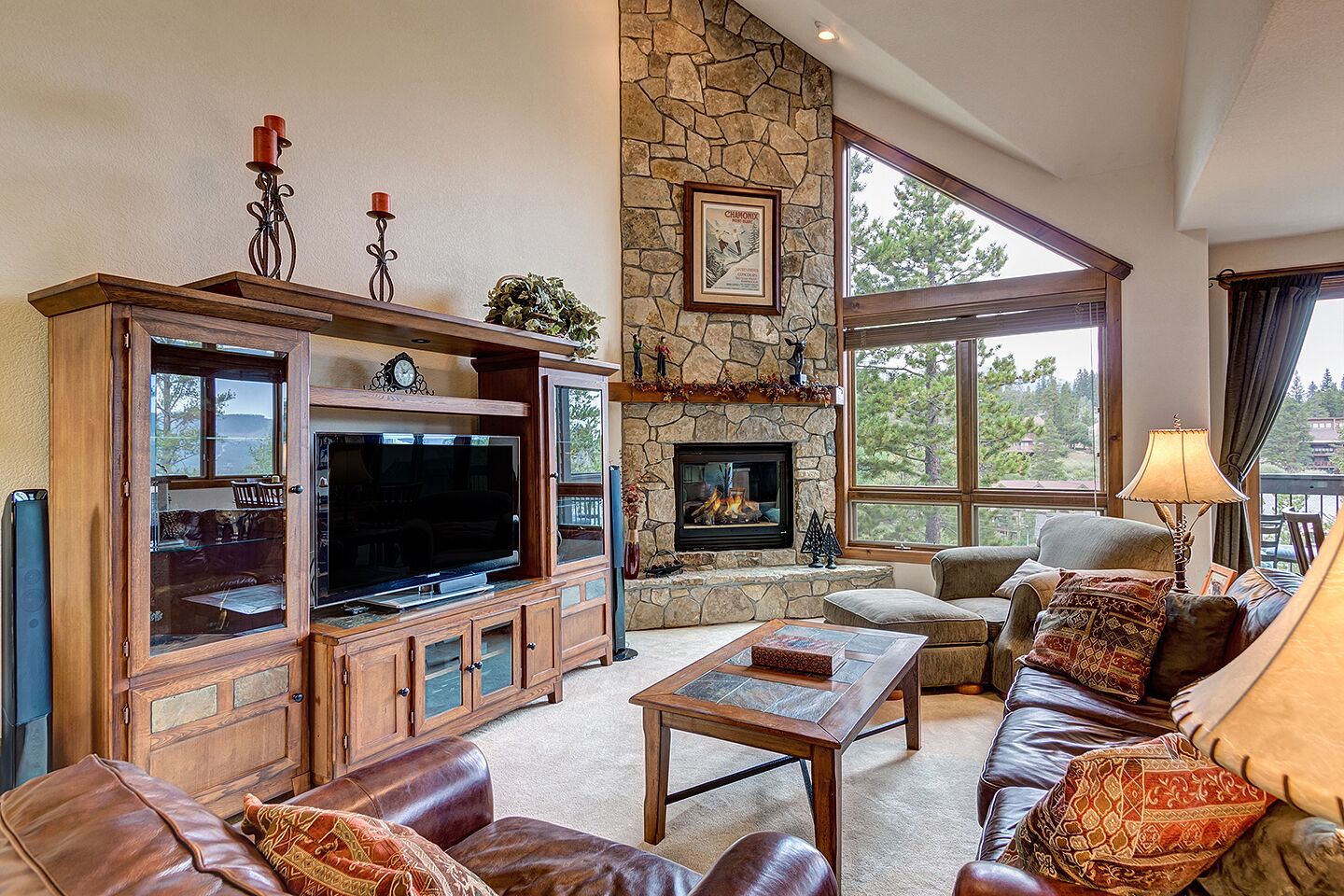 TV, fireplace, DVD player