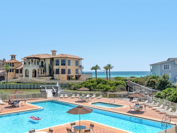 Pool - Gulf Front, Large Balcony, Free Seasonal Beach Service, Pool, Designated Beach A (Santa Rosa Beach)