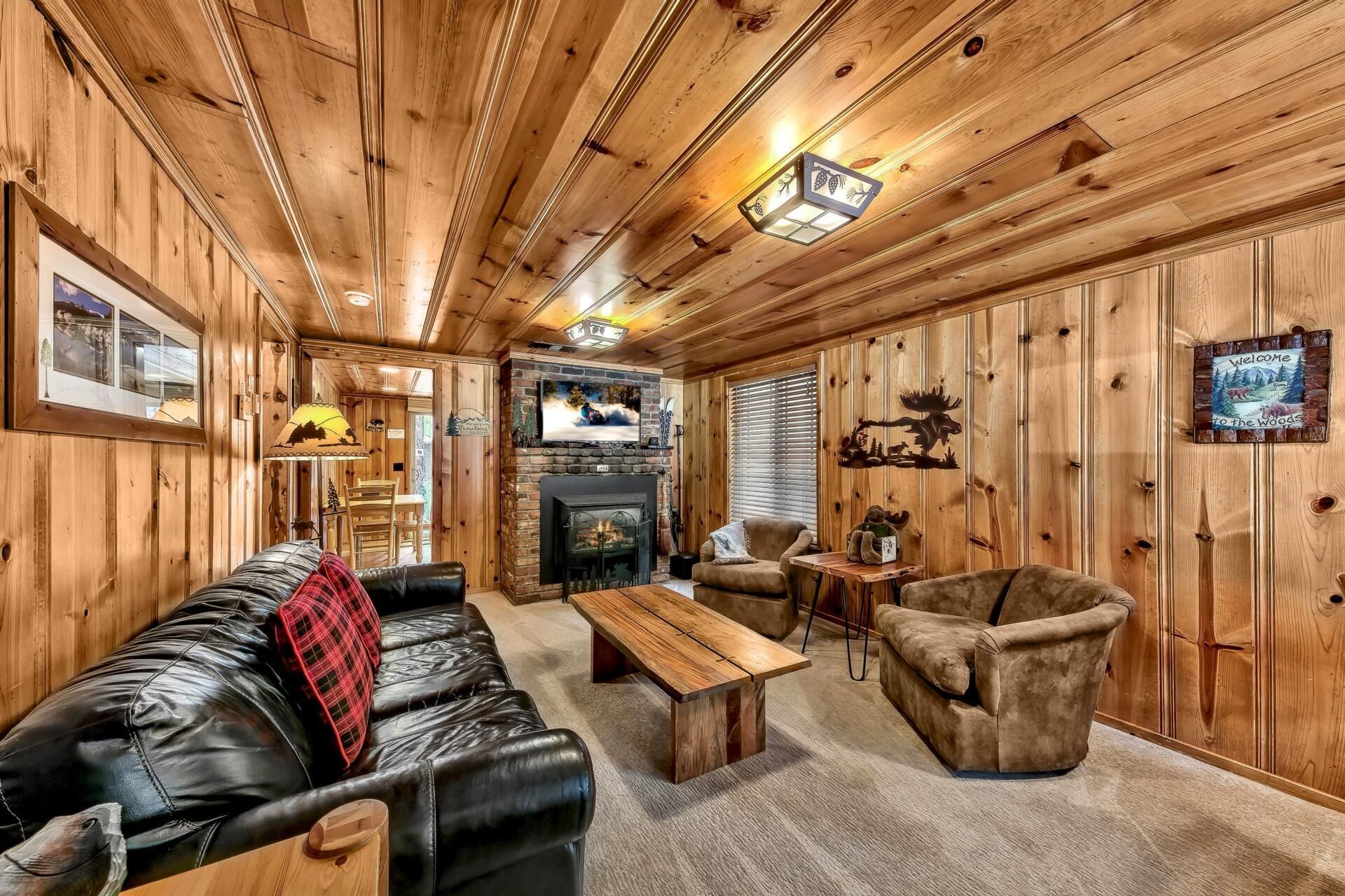 TV, fireplace, DVD player, stereo