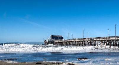 Enjoy Ocean Views from the Large Roof-Top Deck Adjacent to the Newport Pier!