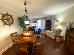 Smart TV, DVD player, books