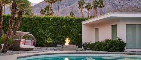 A heated pool