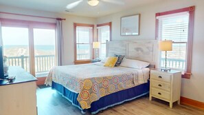 6 bedrooms, iron/ironing board, travel cot, WiFi - Seaside-Panoramic views! All 6 bedrooms have private bathroom. 4x4 beach (Carova)