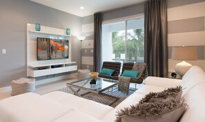 TV, video game console, table football, ping pong - Retro Villa with Games Room at Encore (Kissimmee)