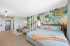 1 habitación, tabla de planchar con plancha, wifi y ropa de cama