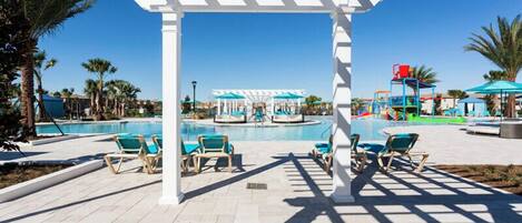 Een verwarmd zwembad