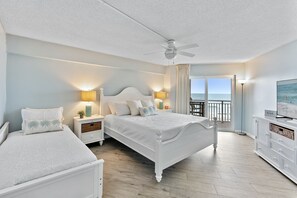 2 bedrooms, iron/ironing board, free WiFi, bed sheets - Tropical Oceanfront Condo w/ Heated Pool & Spacious Balcony Retreat (Satellite Beach)