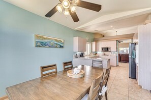 Dining - Heated Pool at 3 BR Home: 5 Mi to Coachella! (La Quinta)