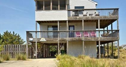 OH1213- Just 300 Feet to Beach, 4 BRs, Ocean/Lighthouse Views, Dog Friendly!