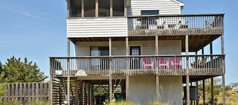 OH1213- Just 300 Feet to Beach, 4 BRs, Ocean/Lighthouse Views, Dog Friendly!