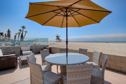 Amazing location with an amazing, newly-remodeled lower unit right on the sand!