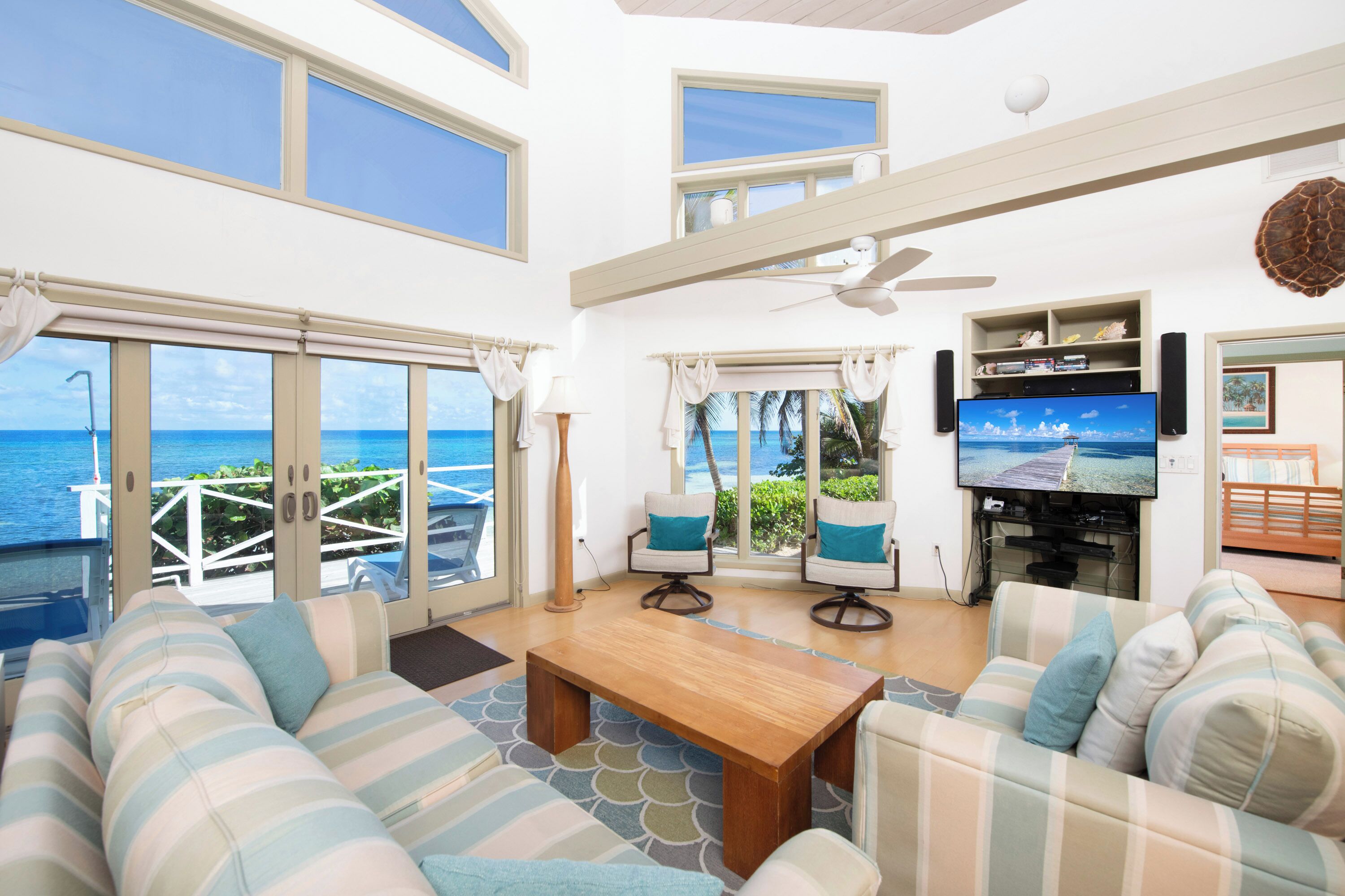 Télévision à écran plat, chaîne hi-fi