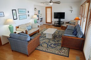 TV, books, printers - CH207- Spectacular Soundfront, 3 BRs, Private Dock, Comm Pool, Tennis/Marina. (Kill Devil Hills)