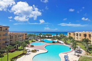 Pool - Beachfront - Superior View 2BR condo - E225-2 (Eagle Beach)