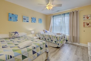 2 chambres, fer et planche Ă repasser, Wi-Fi, draps fournis