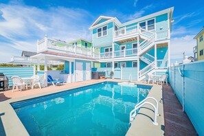 Pool - K0141 Jockey's Ridge Haven. Semi-Oceanfront, Pool, Cabana, Hot Tub! (Nags Head)