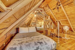 2 slaapkamers, een bureau, internet, beddengoed