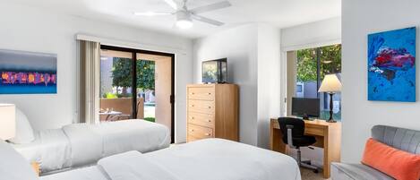2 habitaciones, escritorio, tabla de planchar con plancha y wifi gratis