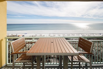 Balcony view - What a view! Enjoy a meal on the balcony.
