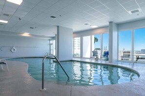 Indoor pool, a heated pool