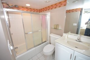 Towels - Stylish, spacious 2 bedroom oceanfront condo with owner provided  WiFi, 3 flat screen televisions (all with HBO and Disney channels and blue ray players) , floral decor, and a deluxe balcony with a spectacular ocean view located uptown just steps to (Ocean City)