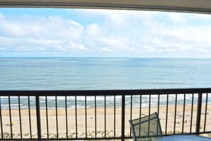Property grounds - Stylish, spacious 2 bedroom oceanfront condo with owner provided WiFi, 3 flat screen televisions (all with HBO and Disney channels and blue ray players) , floral decor, and a deluxe balcony with a spectacular ocean view located uptown just steps to (Ocean City)