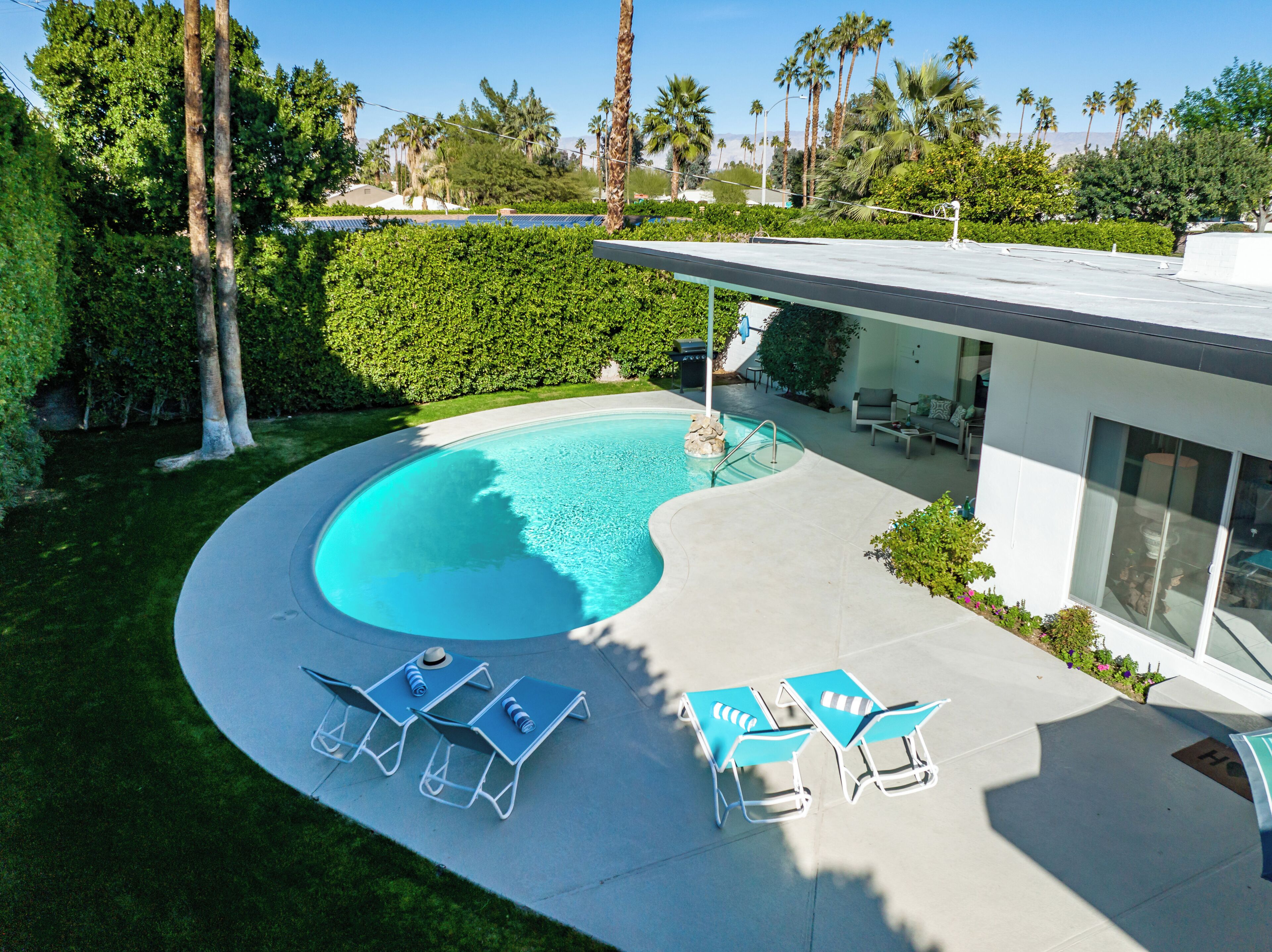Aerial pool views