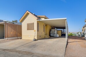 Exterior - Boat Launch + Mtn Views: Lake Havasu Cabin (Lake Havasu City)