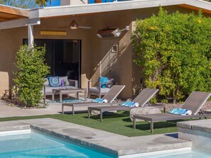 A heated pool
