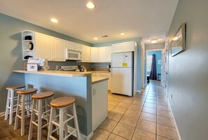 Fridge, microwave, dishwasher, coffee/tea maker - Sound Views & Ocean Breezes at 223 Turtle Cove! (Surf City)