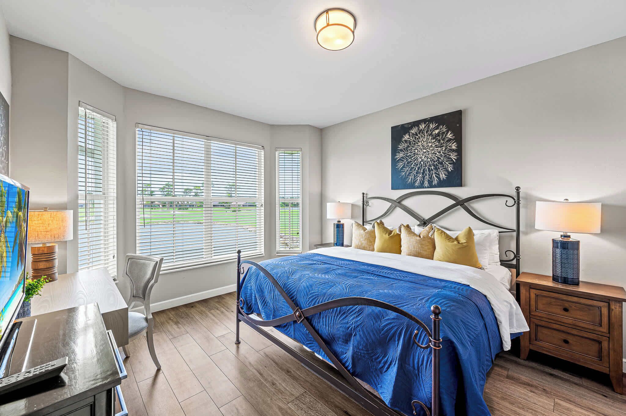 Great Master Bedroom with Natural Light and Lake View