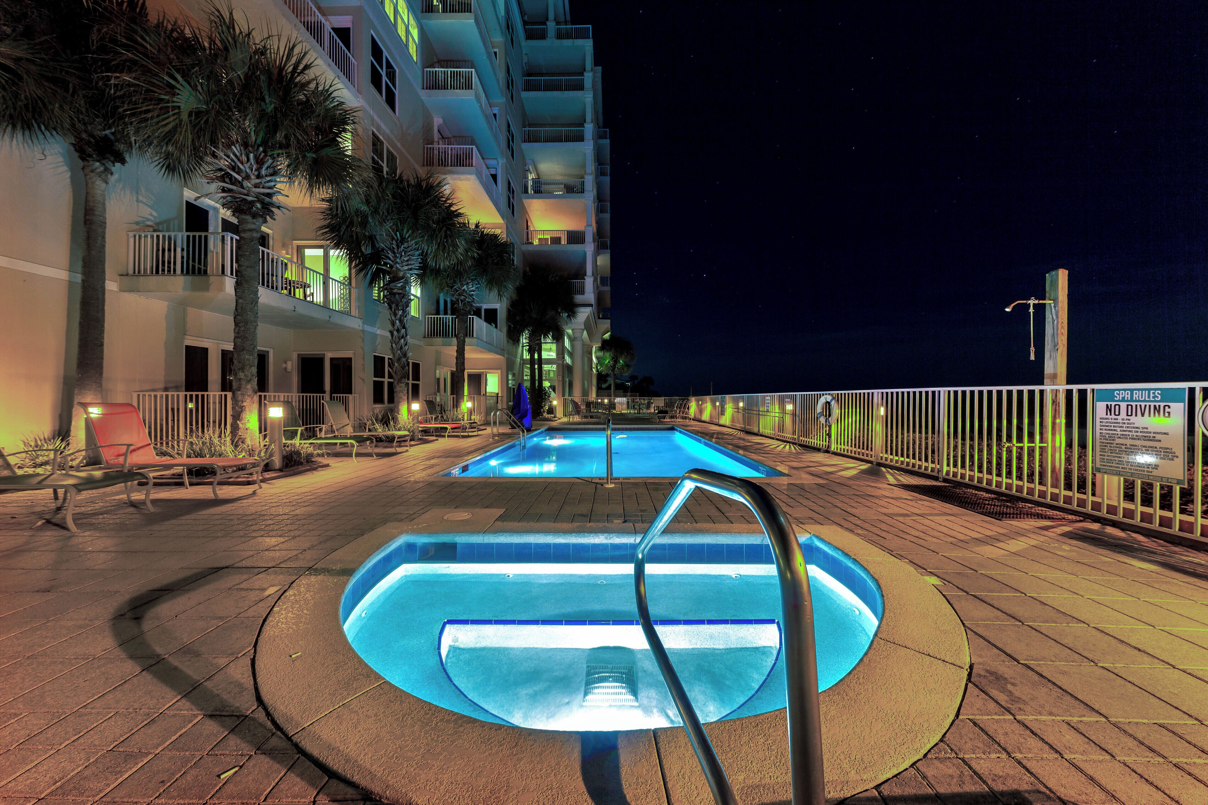A heated pool