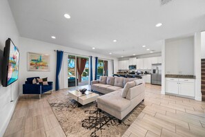 TV, table football, ping pong