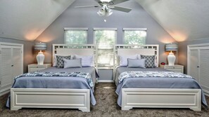 3 bedrooms, iron/ironing board, WiFi, bed sheets