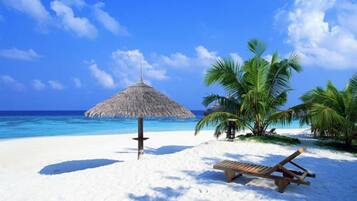 Beach nearby, beach towels