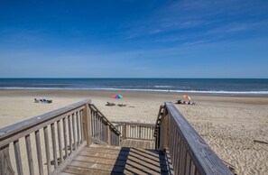 Vlak bij het strand