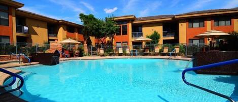 Una piscina climatizada