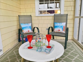 Screened in Porch - 104 Deep Hole Road South Harwich Cape Cod New England Vacation Rentals