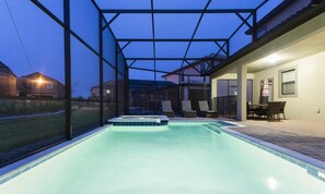 A heated pool