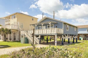 Exterior - Walk to Gulf: Surfside Beach Home w/ Deck (Surfside Beach)