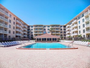 A heated pool