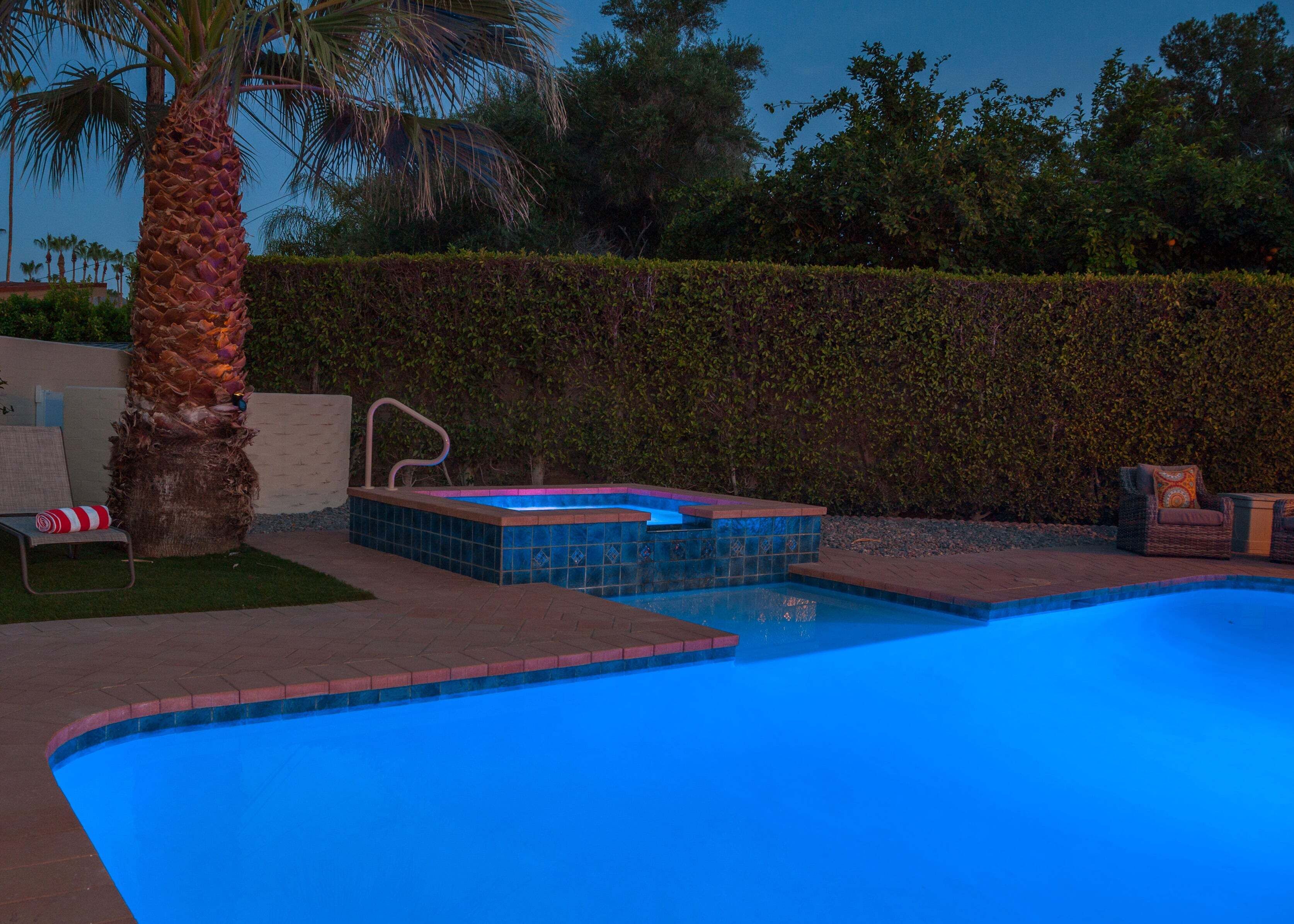 A heated pool